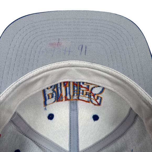 Vintage 1 Apparel St Louis Blues Snapback Hat Hockey Cap White Blue 90s USA NHL - Picture 6 of 10